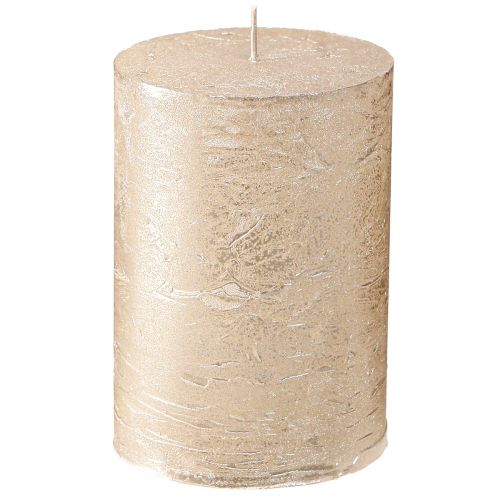 Yksiväriset kynttilät platina 70x100mm 4 kpl