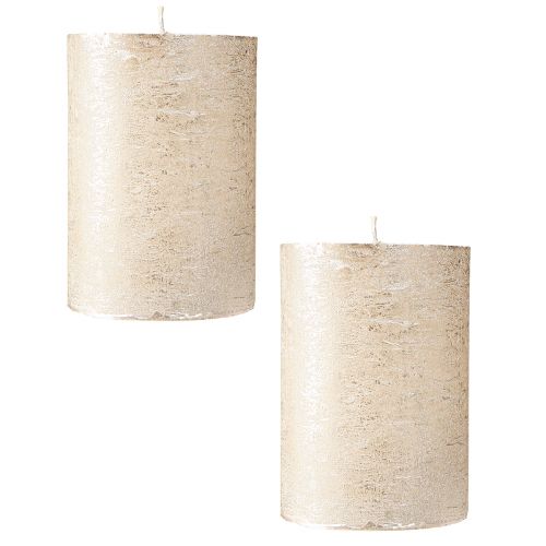kohteita Yksiväriset platinakynttilät 85x120mm 2kpl