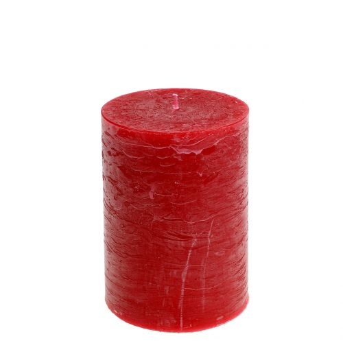 Floristik24 Yksiväriset kynttilät punaiset 85x120mm 2 kpl