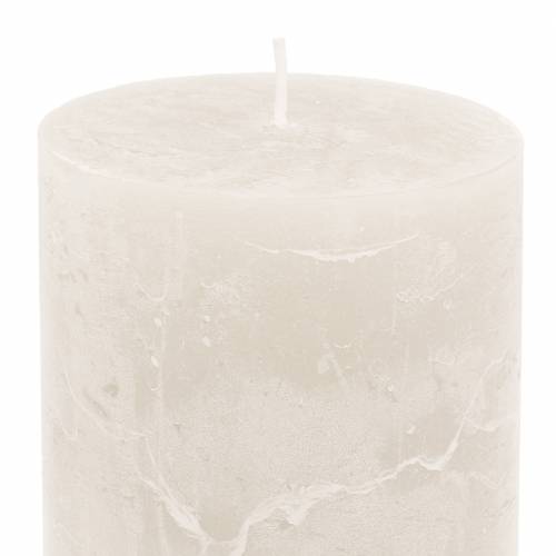 kohteita Yksiväriset kynttilät valkoiset 70x80mm 4 kpl