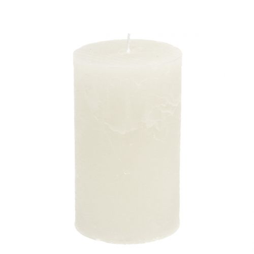Yksiväriset kynttilät valkoiset 85x150mm 2kpl
