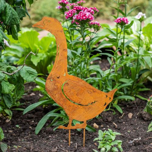 Floristik24 Patina Garden Stake Goose Retro K42,5cm