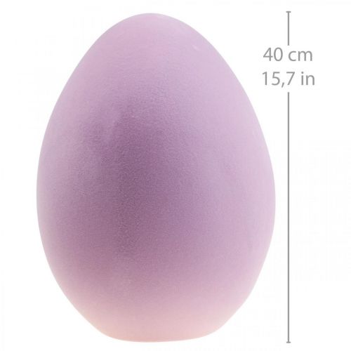 Floristik24 Pääsiäismuna muovi iso koristemuna violetti parvi 40cm