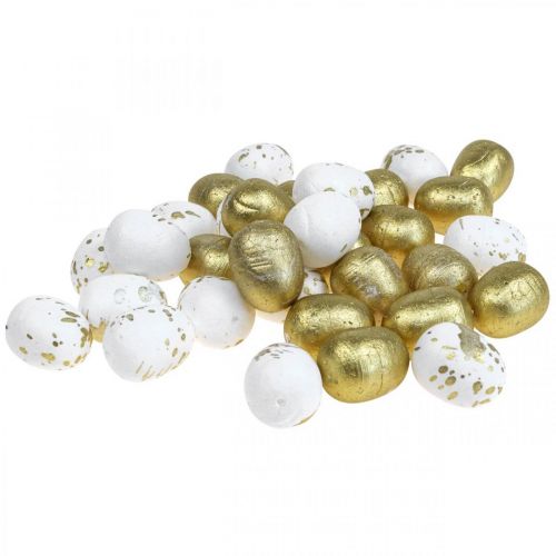 Floristik24 Styrofoam munat Styrox pääsiäismunat valkokulta koriste 3cm 32 kpl