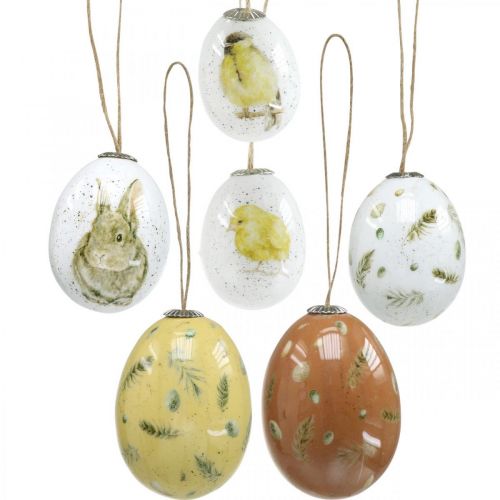 Floristik24 Pääsiäismuna ripustettavaksi retromuovista 4/4,5/5cm 12 kpl