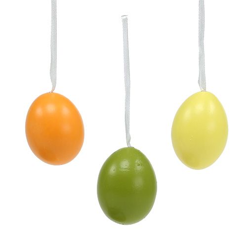Floristik24 Riippuva muna Vihreä-oranssi 6cm 12kpl