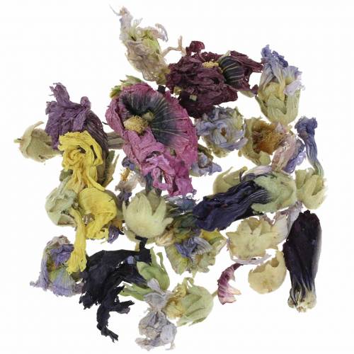 Floristik24 Kuiva koristelu askartelusetti aito vaahtokarkki luonnollinen 300g kukkapotpourri