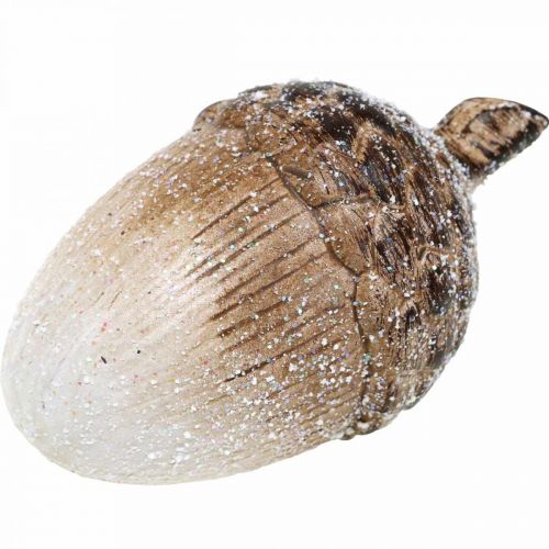 Floristik24 Koristeelliset tammenterhot luminen, keraaminen koriste, adventti, talvi syksy koriste L9,5 4kpl