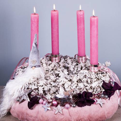 Floristik24 Seppele Tammilehdet Valkoinen pesty Ø38cm