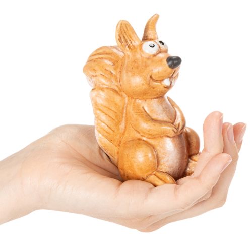 Istuva oravahahmo syksyn koristeeksi, 10 cm | Floristik24.fi