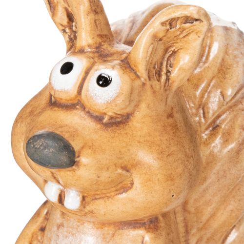 Istuva oravahahmo syksyn koristeeksi, 10 cm | Floristik24.fi