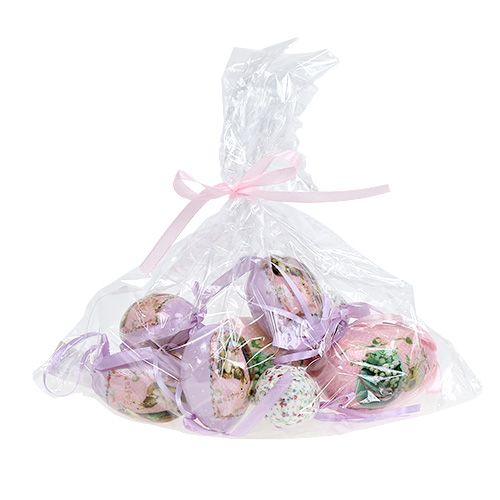 Floristik24 Munat, joissa kuvio violetti-vaaleanpunainen 5-8cm 8kpl