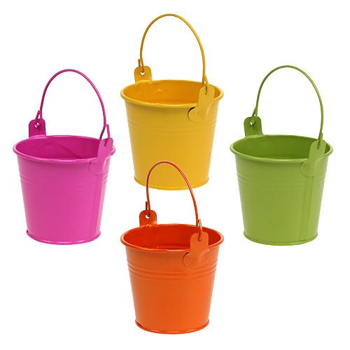 Värikäs ämpäri Ø8cm K7,5cm 12kpl