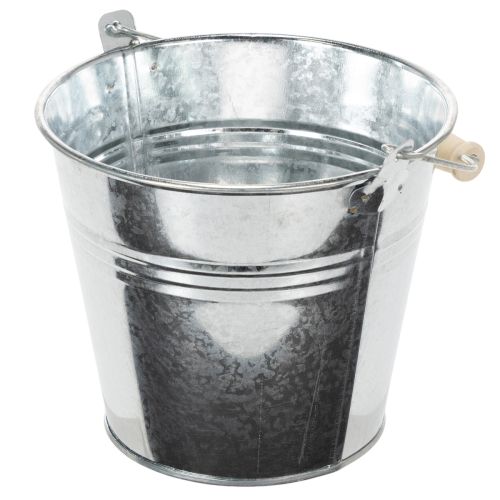 Ämpäri Ø14cm K12cm 6 kpl Sinkkiä, kiiltävä | Floristik24.fi