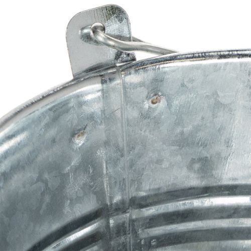 Ämpäri Ø14cm K12cm 6 kpl Sinkkiä, kiiltävä | Floristik24.fi