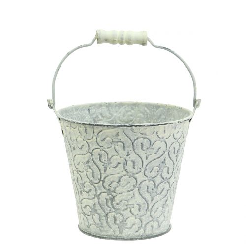 Sinkkikauha koristekreemillä pesty Ø11cm H10.5cm | Floristik24.fi