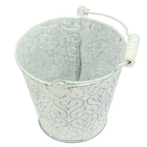Sinkkikauha koristekreemillä pesty Ø11cm H10.5cm | Floristik24.fi