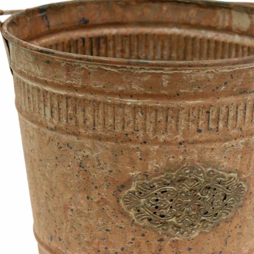 Floristik24 Deco Bucket Shabby Chic Vintage Ø12,5cm K12cm