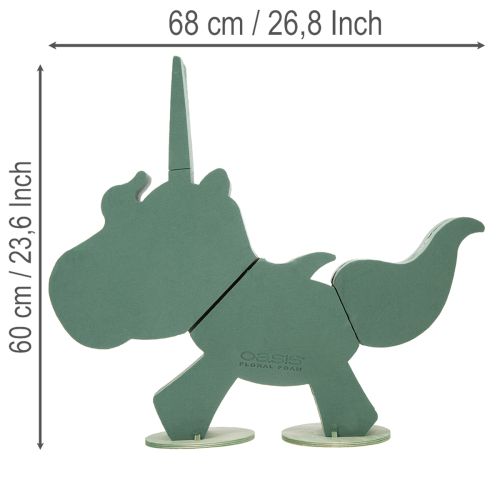 kohteita Kukallinen vaahtomuovi yksisarvinen 68cm x 60cm