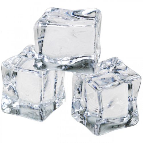 kohteita Keinotekoiset jääpalat koristejää läpinäkyvä 2,5×3×2,5cm 12kpl