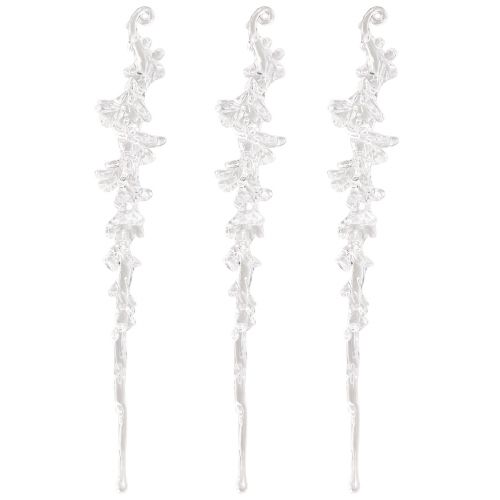 kohteita Talvikoristeen jääpuikkokoristeen ripustin kirkas 25cm 3 kpl