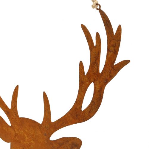 Floristik24 Hirven pääritilä ripustettavaksi 23,5 cm x 22 cm