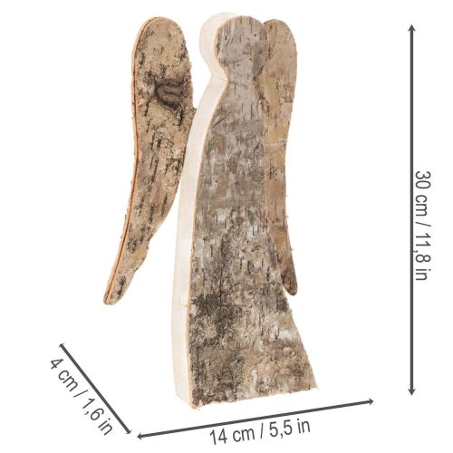Enkelihahmo puusta ja koivun