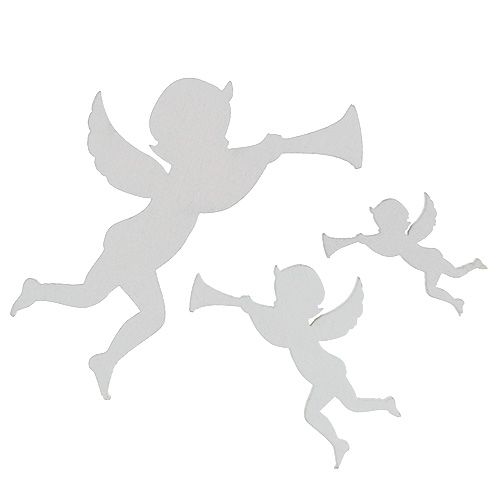 Floristik24 Enkeli sekoitus valkoinen 3,5 cm - 8,5 cm 54 kpl