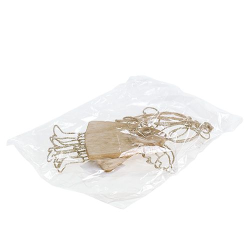 Floristik24 Enkeli ripustaa hopeaa 16cm - 18cm 3kpl