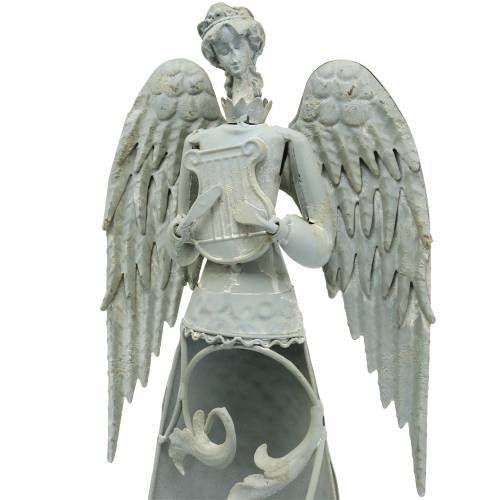 Floristik24 Deco Angel metalli 58cm