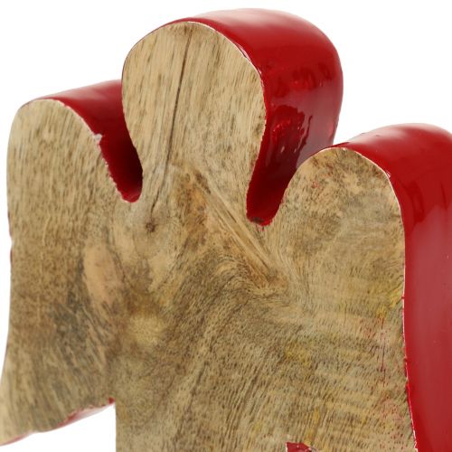 kohteita Enkeli koristelu figuuri puu punainen, luonto 15cm