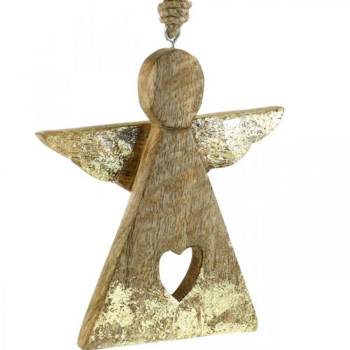 kohteita Koristeellinen enkeli mangopuusta roikkuva figuuri 13×K13,5cm 2kpl.