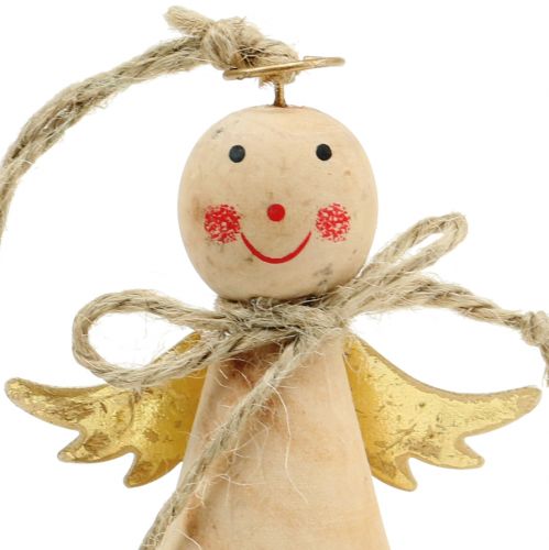 kohteita Enkeli ripustamiseen luonnollinen, kulta 8cm 4 kpl