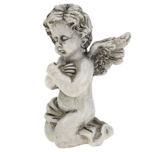 Floristik24 Enkelihahmot harmaa 9cm 3 kpl