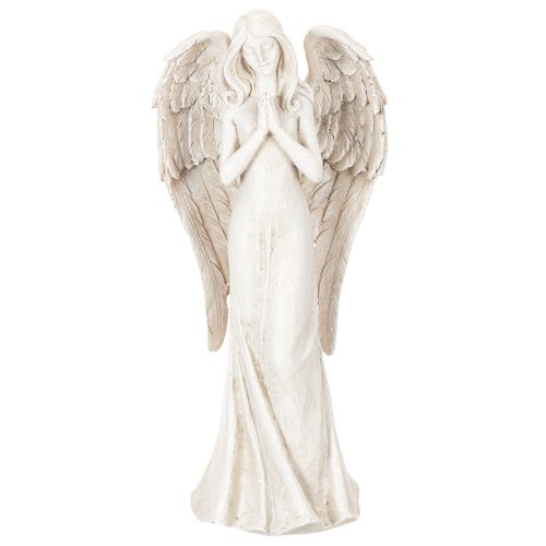 Enkelihahmo seisoo ja rukoilee, koriste, 36 cm