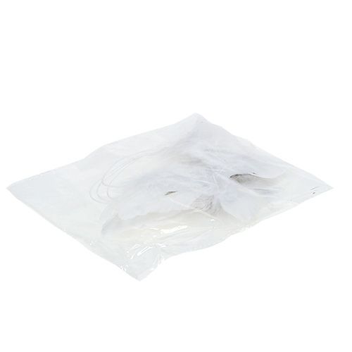 Floristik24 Enkelisiivet ripustettavaksi valkoiset 16cm 4kpl