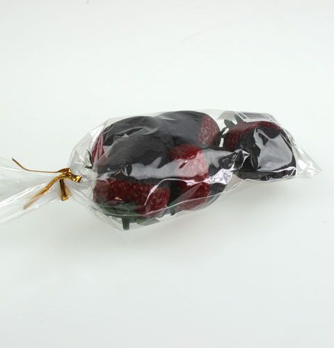 Floristik24 Koristeelliset mansikat suklaalla 4,5 cm 5kpl