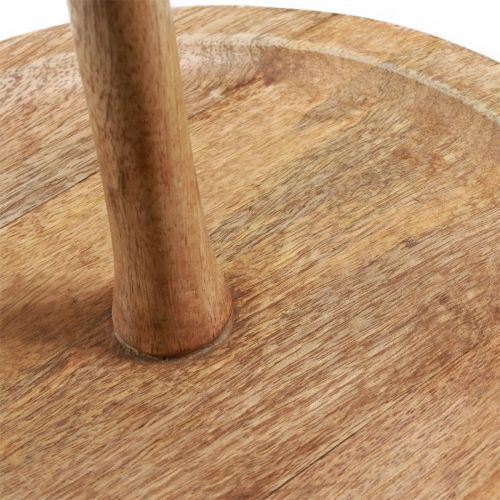 kohteita Kakkuteline puinen koristelu 2-kerroksinen luonnon pyöreä Ø31/20cm K45cm