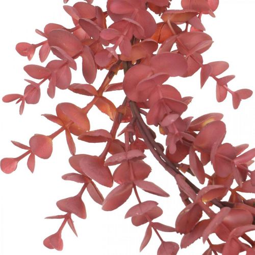 Floristik24 Deco Seppele Eukalyptus Punainen Keinotekoinen Eukalyptus seppele Ø32cm