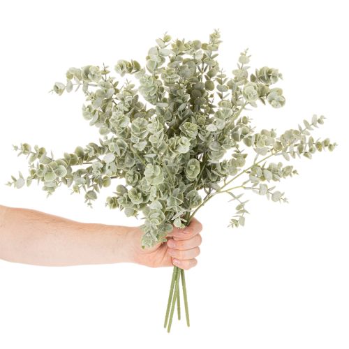 Keinotekoinen eukalyptusoksa, koristeellinen oksa maljakoihin ja kimppuihin, 49 cm, 4 kpl | Floristik24.fi