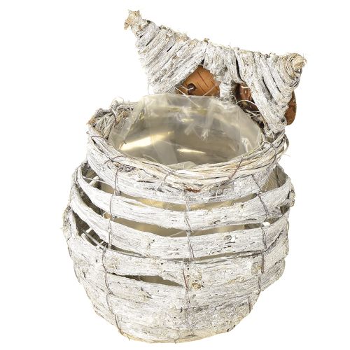 kohteita Pöllö istutukseen valkoinen 23cm