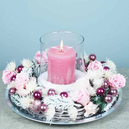 kohteita Eternal Roses Medium Ø4-4,5cm Pinkki 8 kpl