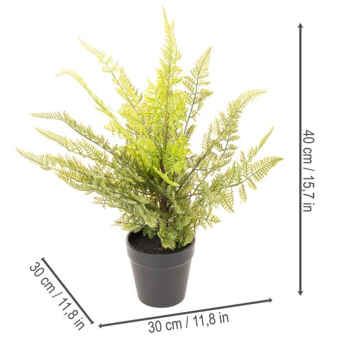 Keinotekoinen saniainen ruukussa sisäkasveihin, 40 cm | Floristik24.fi