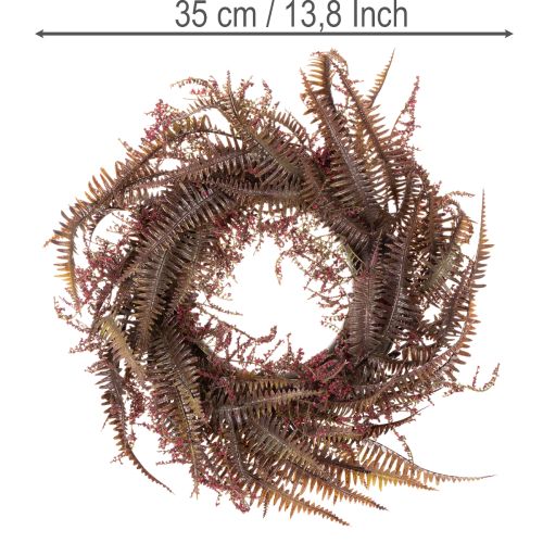 Tekoseppele saniaisilla, syyskoriste, 35 cm | Floristik24.fi