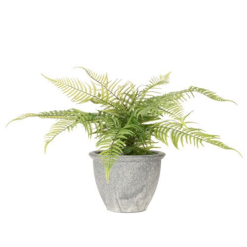 Keinotekoinen saniainen ruukussa olohuoneeseen ja toimistoon, 35 cm | Floristik24.fi