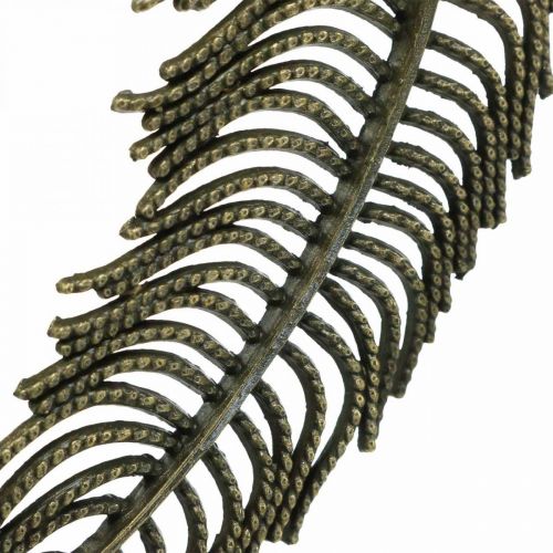 kohteita Koristehöyhenet, korujen riipukset, metallihöyhenet, hajontakoristeet pronssinväriset L8cm 10 kpl