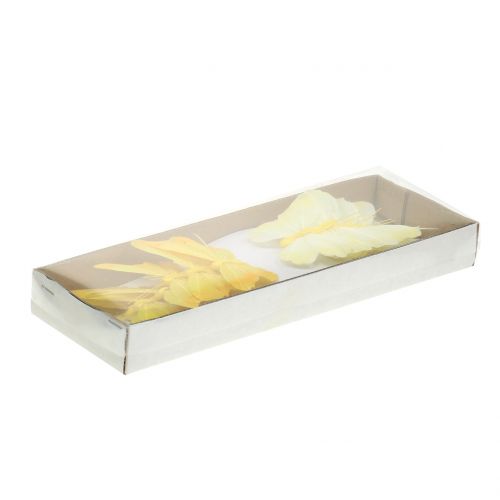 Floristik24 Sulkaperhoset keltaiset 8,5cm 12kpl