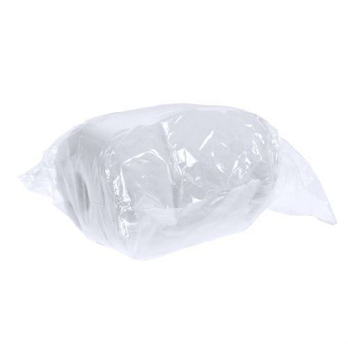 Floristik24 Koristeellinen turkisnauha valkoinen 10x200cm