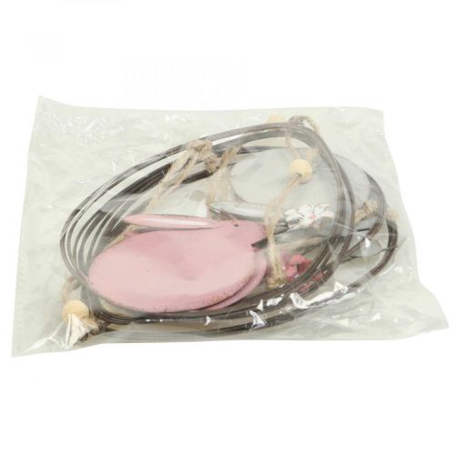 Floristik24 Ikkunakoristelu Pääsiäispupu metallinen ripustettu koriste pääsiäinen 15cm 4kpl