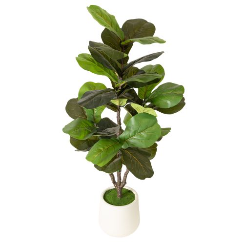 Keinotekoinen Ficus lyrata 120 cm koriste olohuoneeseen